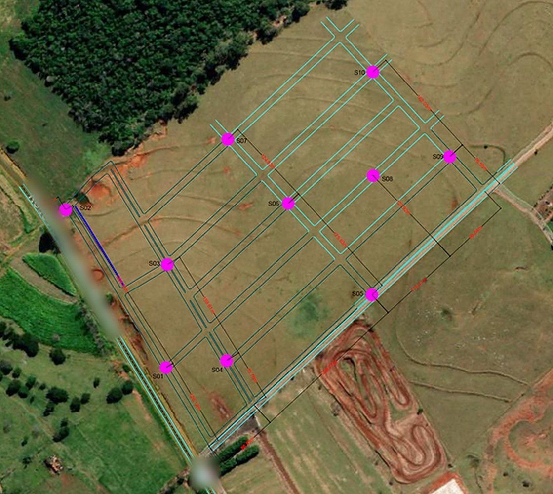 Locação de sondagens, loteamento no Norte do Paraná